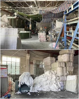 南潯一化纖被加工廠位于廢棄的機械廠內,